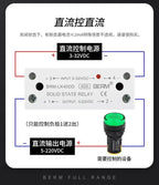 Solid State Relay With Heatsink 40DA Rail-Mount Integrated SSR Module Single-Phase Small 25A DC Control AC 10AA 25AA 40AA 60AA
