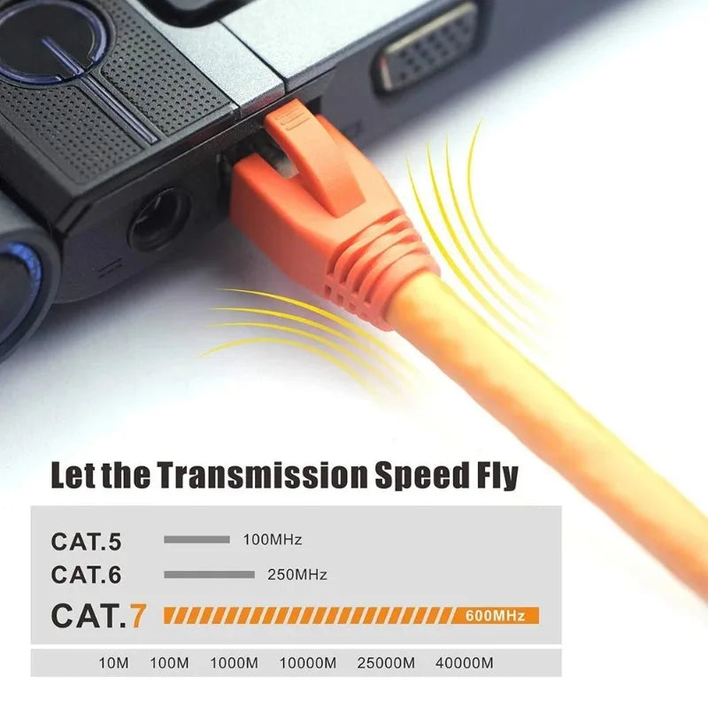 1-50Sets Shielded RJ45 Cat7 Pass Through Connectors with Strain Relief Boots RJ45 Plug Connector Cover Modular Network Plug Cap