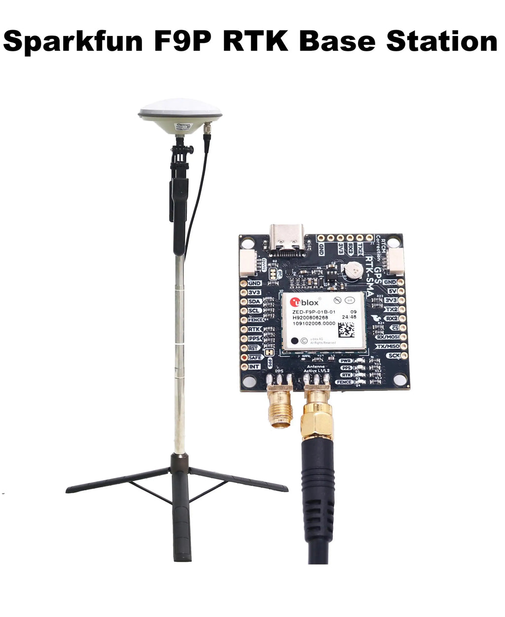 Angeltoy SparkFun GPS RTK2 Board ZED F9P Qwiic High-Precision UAV GNSS Series Ardupilot FPV AutoPilot flight control