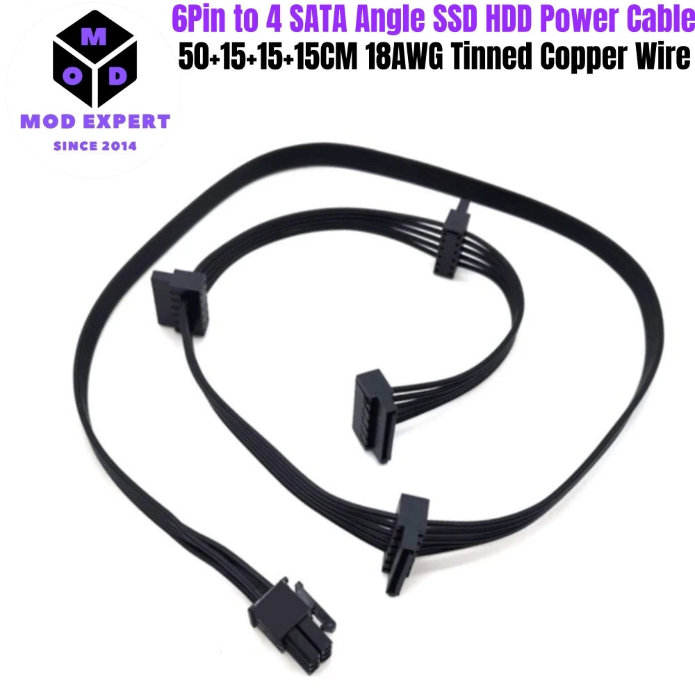 Modular Power Cable for ASUS ROG THOR/STRIX/TUF 750W 850W 1000W 1200W, 1600W PSUs, PCIe 8Pin, CPU 4+4Pin, SATA, Molex IDE, 24Pin