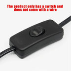 Table Desk Lamp Cord Toggle Rocker Switches Light Switch AC 250V ON/OFF Control For LED Lights Wiring Electric Switch