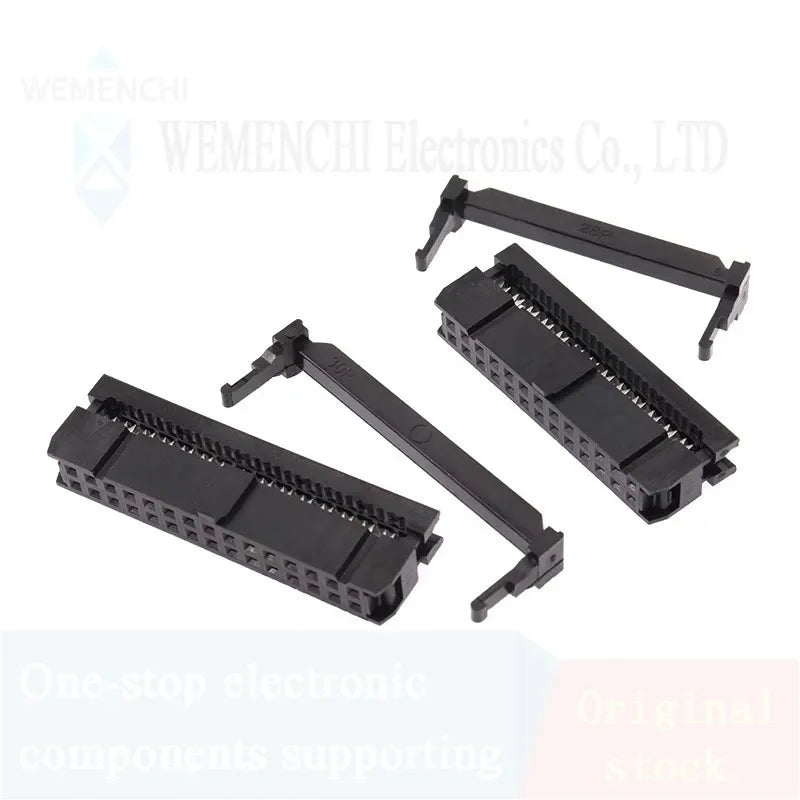 10Pcs FC Female Header Pitch 2.54mm/2.0mm/1.27mm 6P8P-50 Pin IDC Socket Crimping Connector FC IDC Sockets For Flat Ribbon Cable
