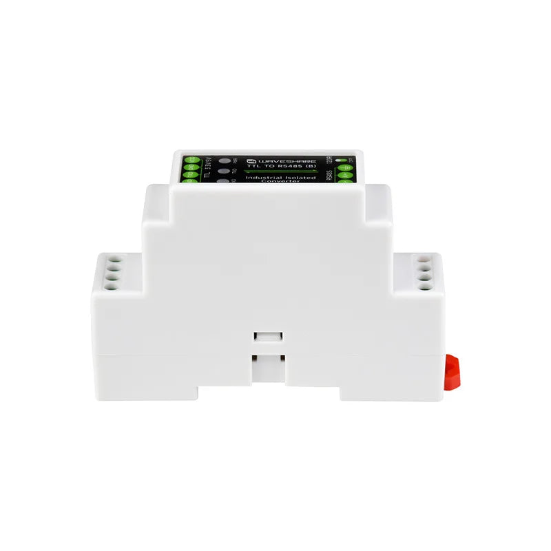TTL to RS485 Isolated Serial Converter Module-DIN Rail, 3.3V/5V, Lightning & Surge Protection, 1200m Range, 15KV ESD Shield