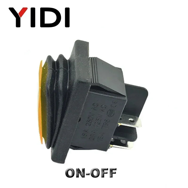 250VAC KCD4 201 203 Waterproof Rocker Switch DPST 4pin ON OFF 12V 220V LED 6 Pin ON OFF DPDT Boat Marine Car Rocker Switch
