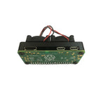 Raspberry Pi Zero 2W Aluminum Heatsink Case with Dual Cooling Fan Kit For Raspberry Pi Zero/Zero w