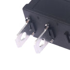 5Pcs Black Push Button Mini Switch 2Pin Snap-in On/Off Rocker Switch With Waterproof Cover