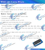 TM1638 / TM1637 4 Bits / MAX7219 8 bit Digital LED Display Module 7 Segment 0.36Inch Clock RED Anode Tube Four Serial Driver