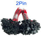 10Pairs JST SM 2P 3P 4P 5P 6Pin Plug Socket Male to Female Wire Connector LED Strips Lamp Driver Connectors Quick Adaptr 22AWG