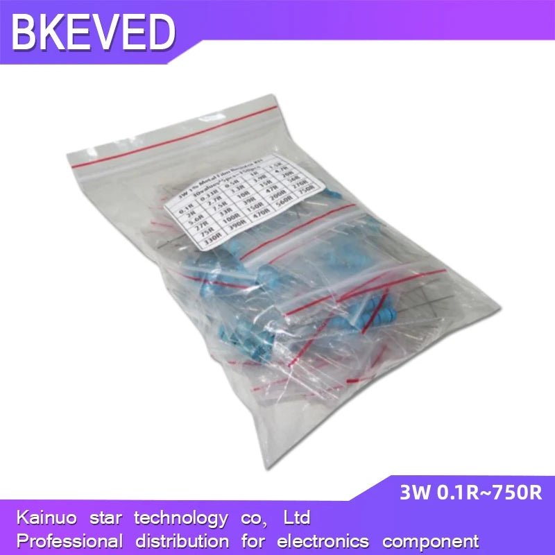 30values Each 5/10PCS 1~750 1K~820K Ohm 150PCS 300PCS 1/2W 1W 2W 3W Resistance 1% Metal Film Resistor Assortment Kit Set