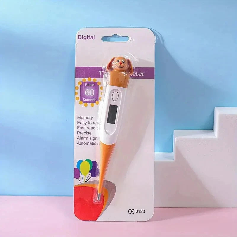 Hot Selling Cute Animal Digital Thermometer Waterproof Flexible Tip Fast Accurate Reading Baby Oral Armpit Temperature Checker