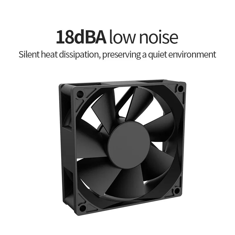 TEUCER USB Cooling Fan 8CM/12CM/14CM 800-1800RPM USB Port Power Supply Desktop Computer Available