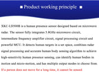 XKC-LD500B Human Existance Motion Sensor 5.8GHz Microwave Radar Action Movements Detect Human Body Presence Sensor