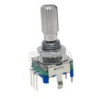 10PCS Half / Plum Axis Rotary Encoder, Handle Length 5Sets 15mm 20mm Code Switch/ EC11/ Digital Potentiometer With 13/15*17 Cap