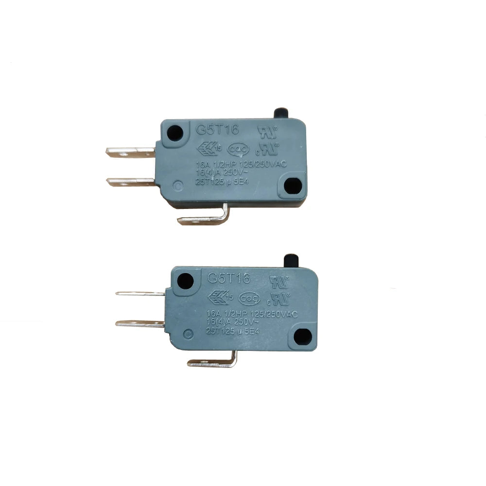 2-Pack 3 Pins Unionwell G5T16 16A Automotive Electronic Micro Switches Straight Microswitches 1NC 1NO