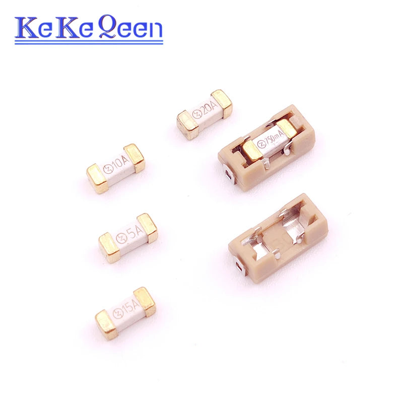 10-50PCS 1808/2410 Ceramic Fuse Chip Fast Blow Fuse 100mA 315mA 500mA 1A 2A 3A 4A 5A 6.3A 8A 10A 12A 15A 20A 0451 SMD Ceramic