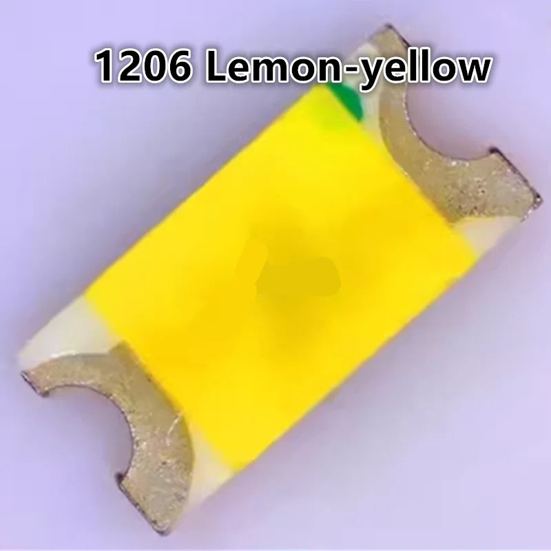 Highlight 0603 0805 1206 2835 SMD LED, Lemon-yellow, 3V Light Emitting Diode Lamp Beads