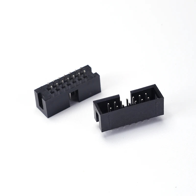 10Pcs IDC Box Headers PCB Connector 1.27mm 2.0mm 2.54mm Pitch Double Row DC3 Male Socket Straight Idc Headers for Electronics