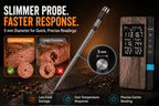 Wireless Meat Thermometer Digital Bluetooth Probe Thermometer Rechargeable with LCD Screen & Mobile APP for BBQ Oven Rotisserie