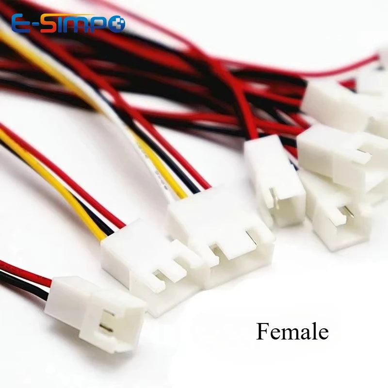 10pcs 22awg/26AWG XH2.54 10/20/30cm Female Male 2P 3P 4P 5P 6P Plug Butt-joint Aerial Dock Crimp Terminal Wire Cable Connector