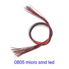 10pcs 0805 SMD Led Lamp Plus 1pc Free 3V CR2032 Button Cell Battery Box Without Battery Model Train DIY Model Making/Diorama