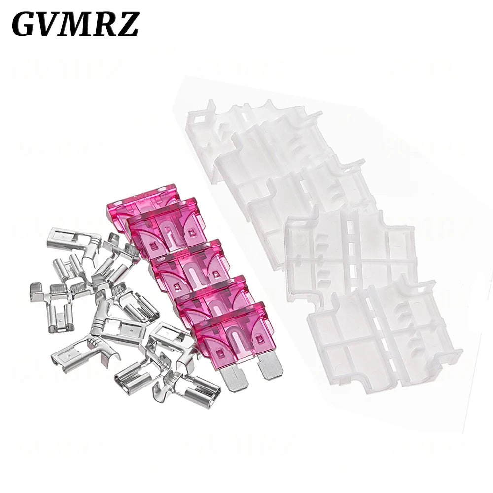 5PCS/lot  Auto Standard Middle Fuse Holder + Car Boat Truck ATC ATO Blade Fuse 1A 2A 3A 4A 5A 7.5A 10A 15A 20A 25A 30A 35A 40A
