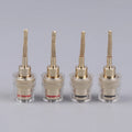 2/4Pcs 4MM Banana Female To 2MM Pin Connector HIFI Cable Adapter Plug Braided Copper Wire Socket