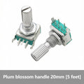 5PCS EC11 Rotary Encoder 5‑Pins Rotary Code Switch With Push Button 15mm / 20mm Half‑shaft Plum‑shaft