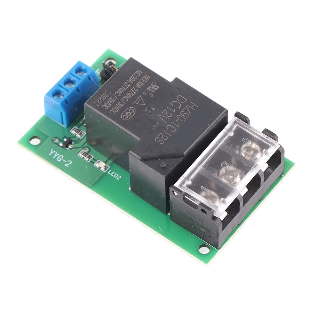 30A YYG-2 DC 5V/12V/24V Relay Module High Power One Way High/Low Level Trigger Optocoupler Isolation Relay Module