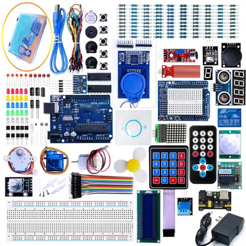ArduinoR3 Project Most Complete Starter Kit with Tutorial Compatible with  IDE DIY Electronic  Motherboard Robot  Kit breadboard