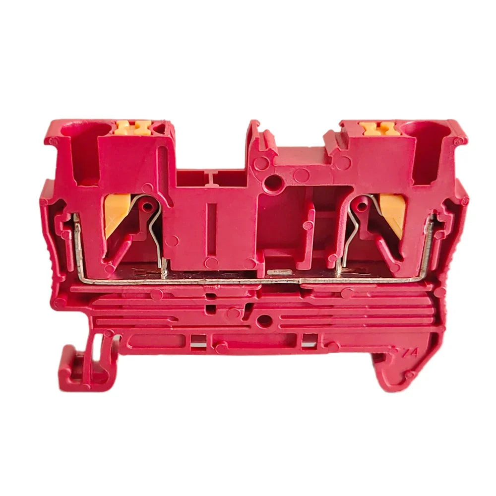 10Pcs PT2.5 Push-in Terminal 2.5mm² Cable Wire Electrical Connector DIN Rail Terminal Block Feed-Through Strip Plug PT-2.5
