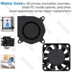 Gdstime Brushless Turbo Fan 24V Dual Ball 30mm 40mm 50mm For 3D Printer Fan DC Blower Cooling Fan 3010 4010 4020 5015 Clooer