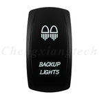Marine 12V 24V White Led On Off Rocker Switch 5Pin SPST Momentary Switch DPDT ON OFF ON 3-Way for Car Boat Carling 4X4 Narva
