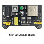 MB-102 MB102 Breadboard 400 830 Point 65 Jumper Wires Solderless PCB Bread Board Test Develop DIY for Arduino Power Module XCW