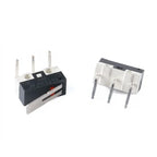 10Pcs Mini Micro Limit Switch NO NC 3 Pins PCB Terminals SPDT 1A 125V Roller Arc Lever Snap Action Push Microswitches