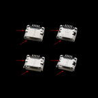 40Pcs/box Micro USB Female 5 Pin Connector Charging Port Dock SMD PCB Soldering DIY Repair Micro USB Jack Socket Adapter