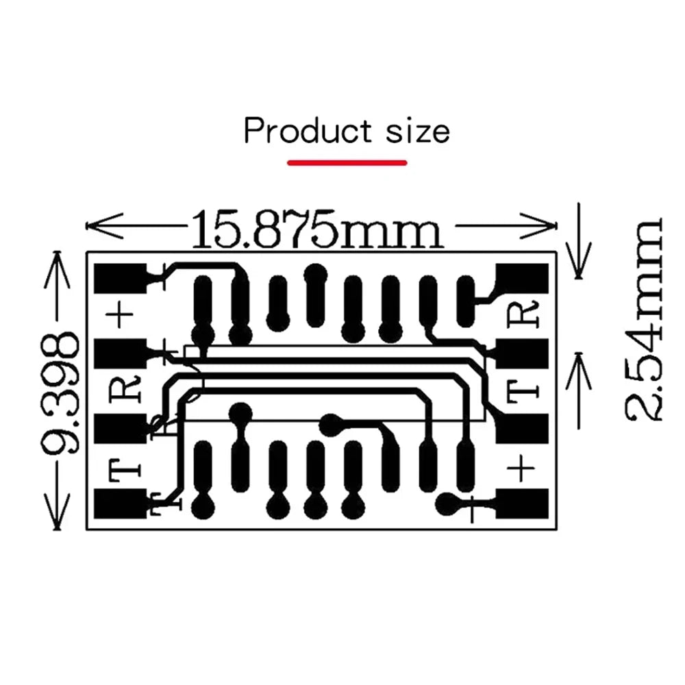 100PCS MAX3232 TTL to RS232 Converter Board Mini Serial Port Module Level Shifter for Arduino MCU STM32 3.3V 5V Logic