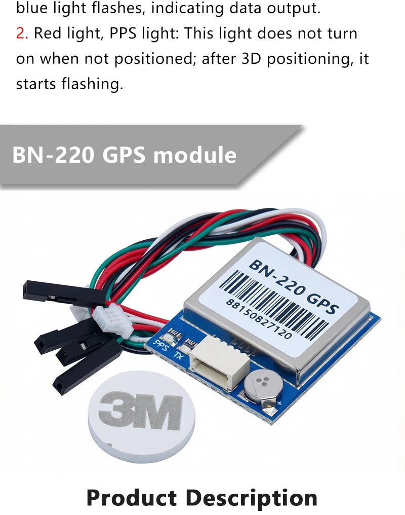 BN‑180 BN‑220 BN‑880Q GPS Module GNSS Receiver Module GPS GLONASS BDS Dual Mode Positioning Module PPS Timing