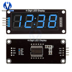 TM1637 LED Display Module for Arduino 4 Digit 7 Segment 0.56 inch Time Clock Indicator Tube Module Red Blue Green Yellow White
