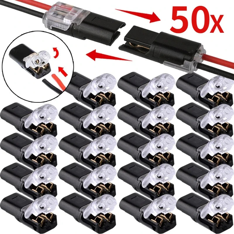 Waterproof  2 Pin Way Plug Car Electrical Connector Wire Cable Automotive Electrical Connectors Strip Terminal Connection