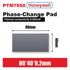 Origin Honeywell PTM7950 0.2/0.25mm Phase Change Pad 8.5W Thermal Pad Laptop/CPU/GPU Heatsink 40x40 20x30 Thermal Paste Grease