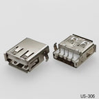 5PCS USB2.0 Female USB Socket Connector 4P USB 2.0 4 Pin Female USB 2.0 Transfers Jack For Laptop Notebook Computer USB Type A/B