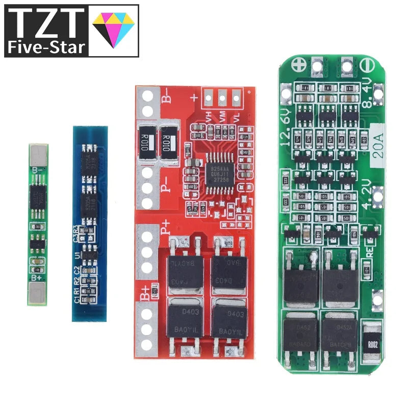1/3PCS 1S 2S 3S 4S 3A 20A 30A Li-ion Lithium Battery 18650 Charger PCB BMS Protection Board For Drill Motor Lipo Cell Module