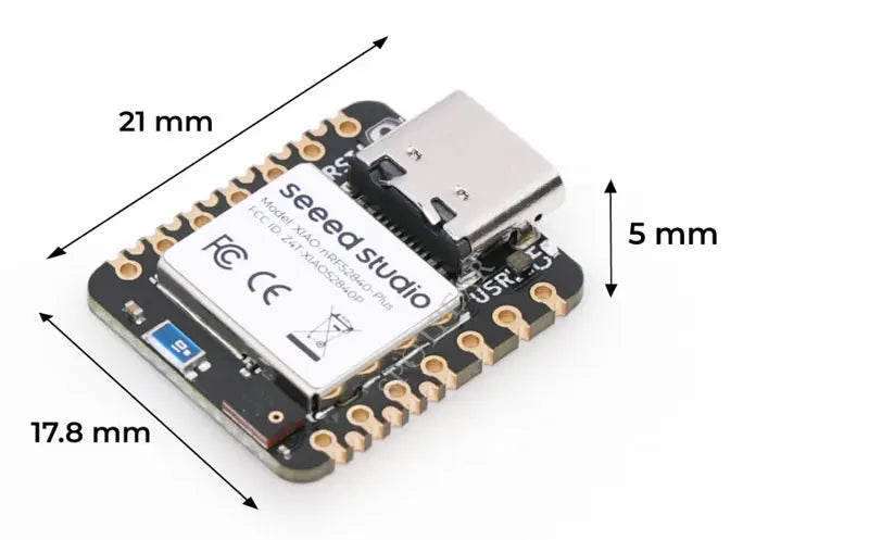 XIAO-nRF52840 Plus 20GPIOs BLE Sense Tiny SuperMini Onboard Mic/Sensor For Arduino For SeeedStudio