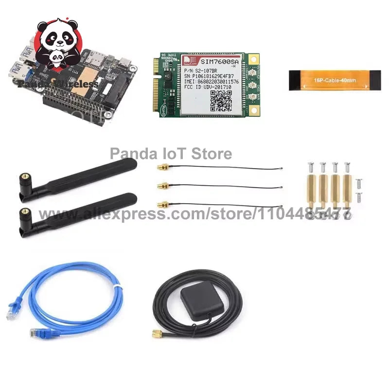 STOCK! Rasberry Pi 5 PCIe Mini PCIe 4G LTE Gigabit Ethernet USB HUB HAT with SIM7600E SIM7600SA-H SIM7600G EC25-AUX EG25 Module