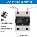 LCTC Solid State Relay DC TO AC AC To AC DC To DC Single Phase SSR 10A 25A 40A 60A 80A 100A 120A 200A 240A Zero-crossing Relay