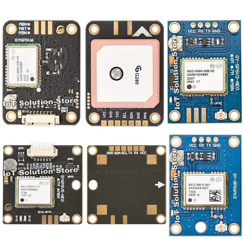 NEO-6M M8N M9N M8T F10N NEO 6M M8N Galileo BDS GPS GNSS Module with Active Antenna GY-GPSV3 GPS6MV2 GYGPSV6 NEOM8N NEOM9N NEOM8T