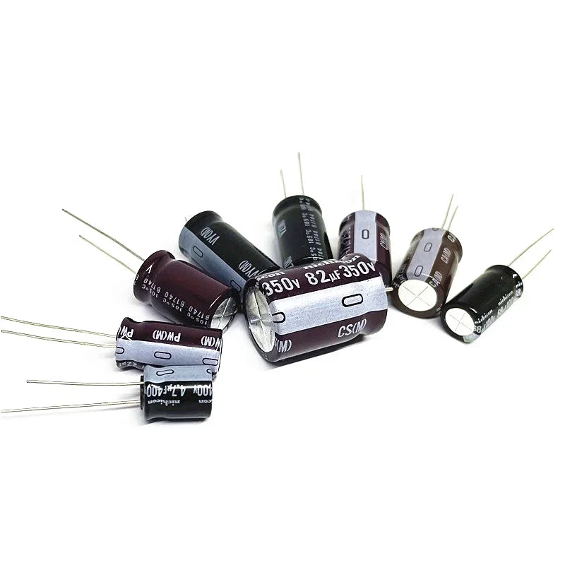 Nichicon High Voltage Electrolytic Capacitor 63V 100V 250V 350V 400V 450V 1/2.2/3.3/4.7/6.8/10/22/33/47/56/68/82/100/120/330uF