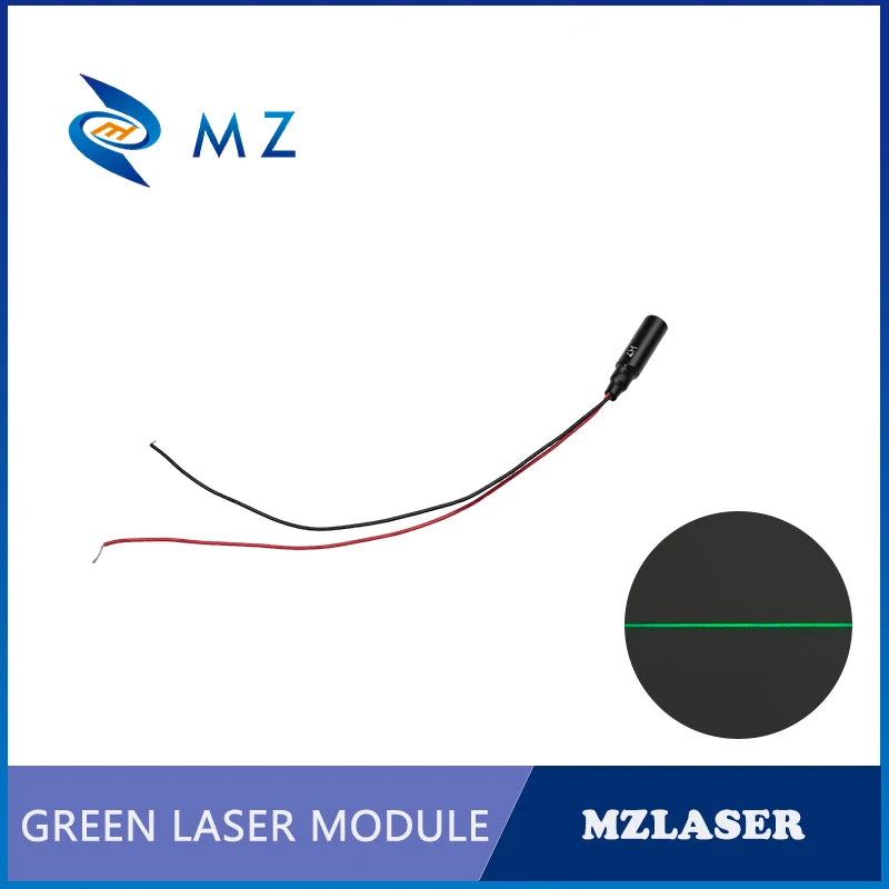 New Economical Compact Green Line Laser Diode Module 520nm D7mm 0.5mW 1mW 5mW 3V Industrial Grade for Woodworking Machinery