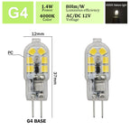 2pcs Mini G4 12V 24V LED Lamp Dimmable Light 3W COB Bulb AC DC 12V Lampada COB 360 Beam Lampada G4 COB Lights Replace Halogen