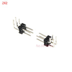 10PCS Double row MALE 2.54MM PITCH Right Angle PIN Header connector 2*2/3/4/5/6/7/8/9/10/16/20/40 PIN/P 2x/3/4/5/6/8/10/16/20/40